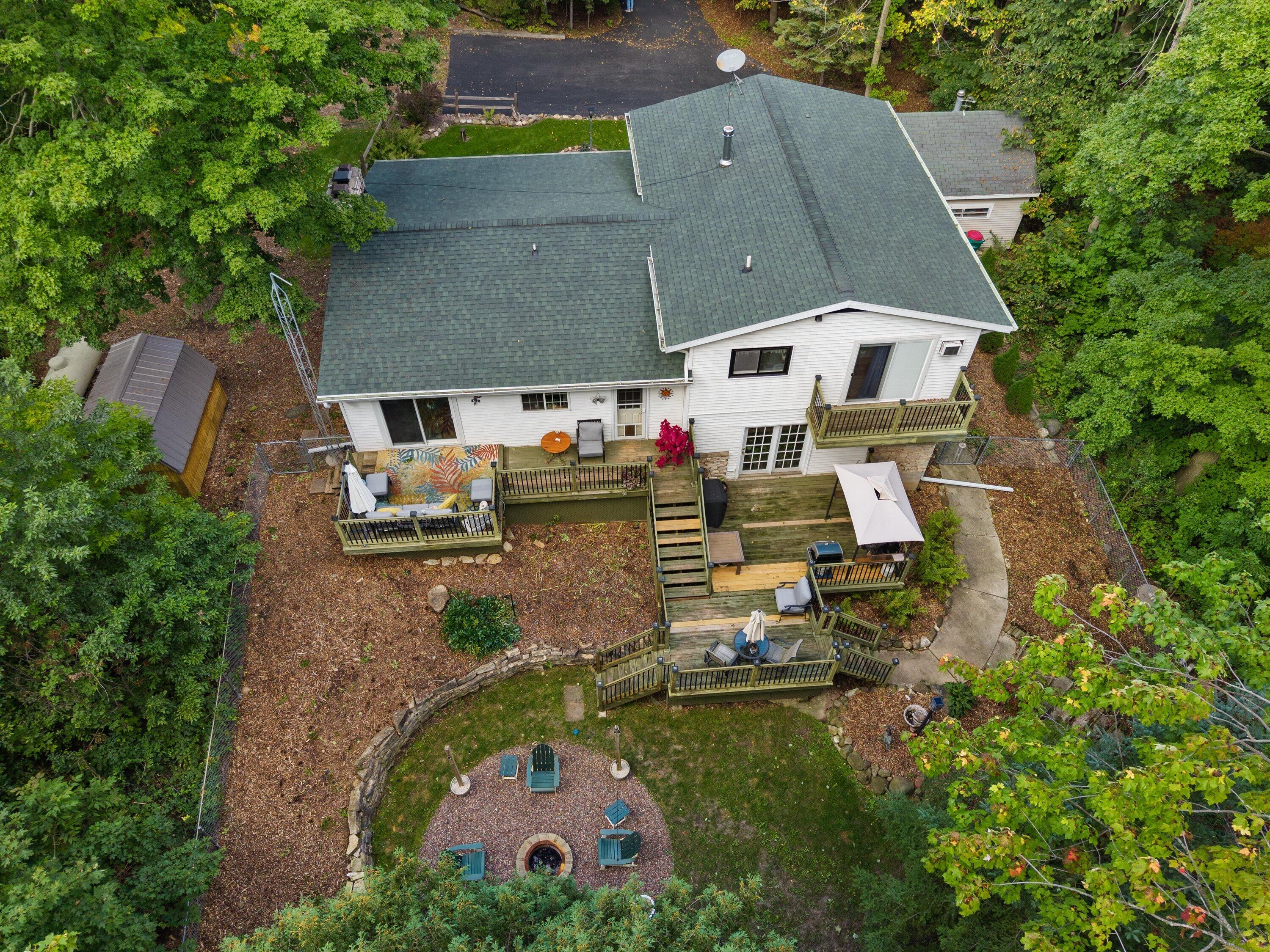 W6569 County Rd F Cascade, WI 53011 - Photo 60 of 67 Aerial of Backyard