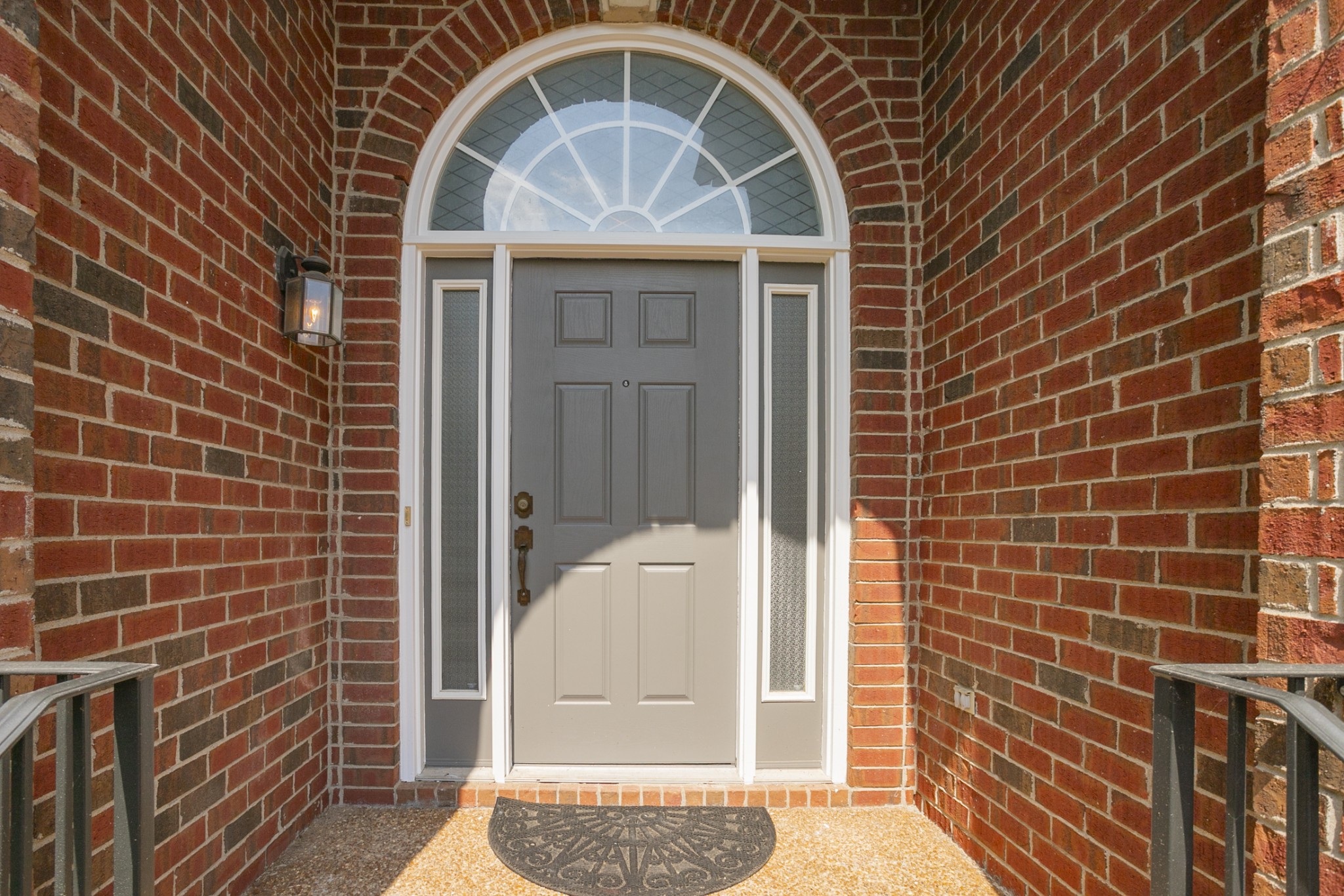 7337 Campton Road Nashville, TN 37211 - Photo 3 of 53 a front view of a house with a blue door