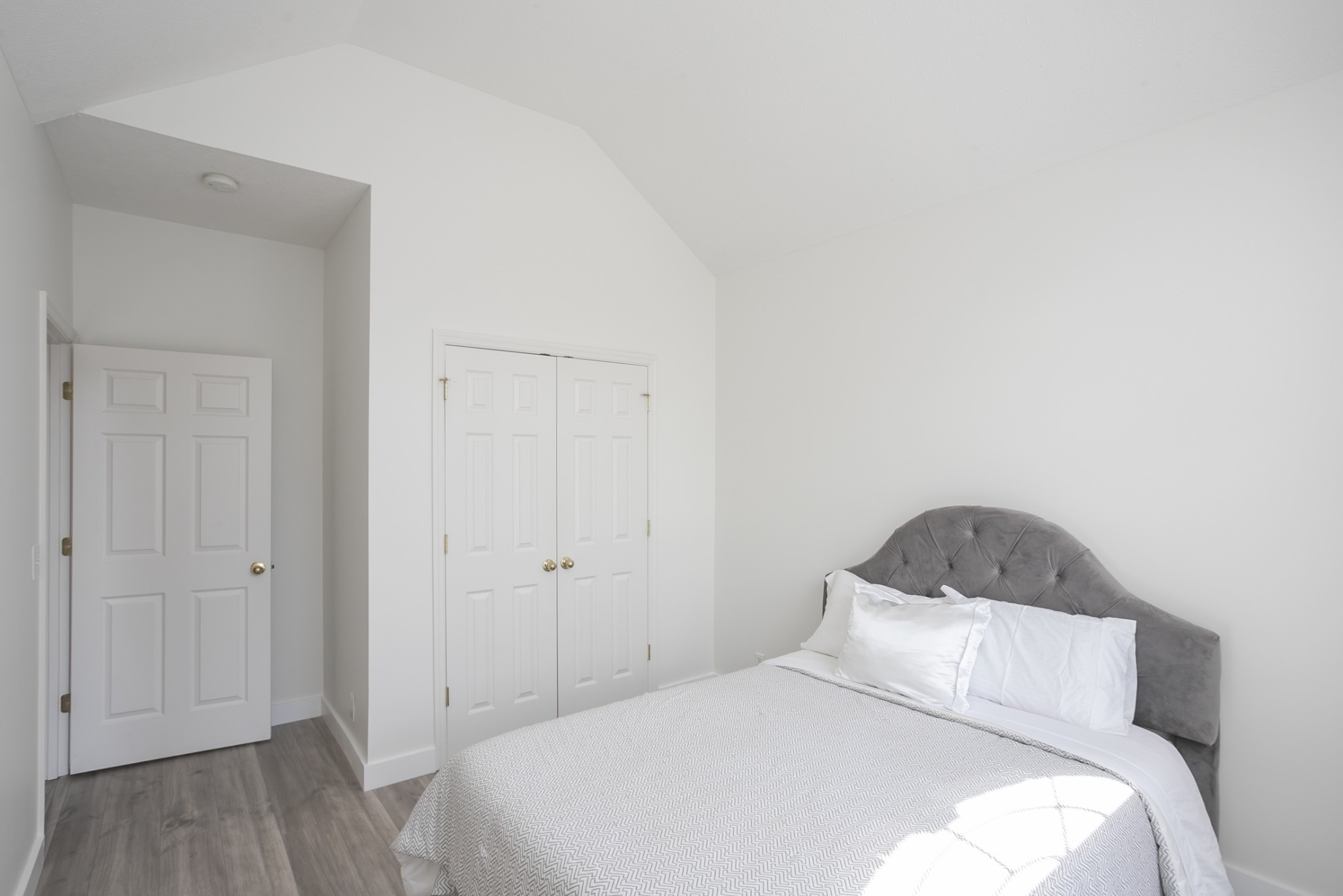 7337 Campton Road Nashville, TN 37211 - Photo 35 of 53 a bedroom with a bed and wooden floor