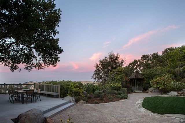 a view of city and sunset