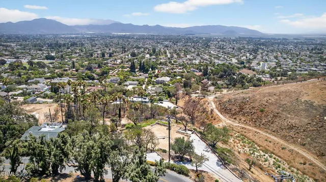 a view of city and mountain