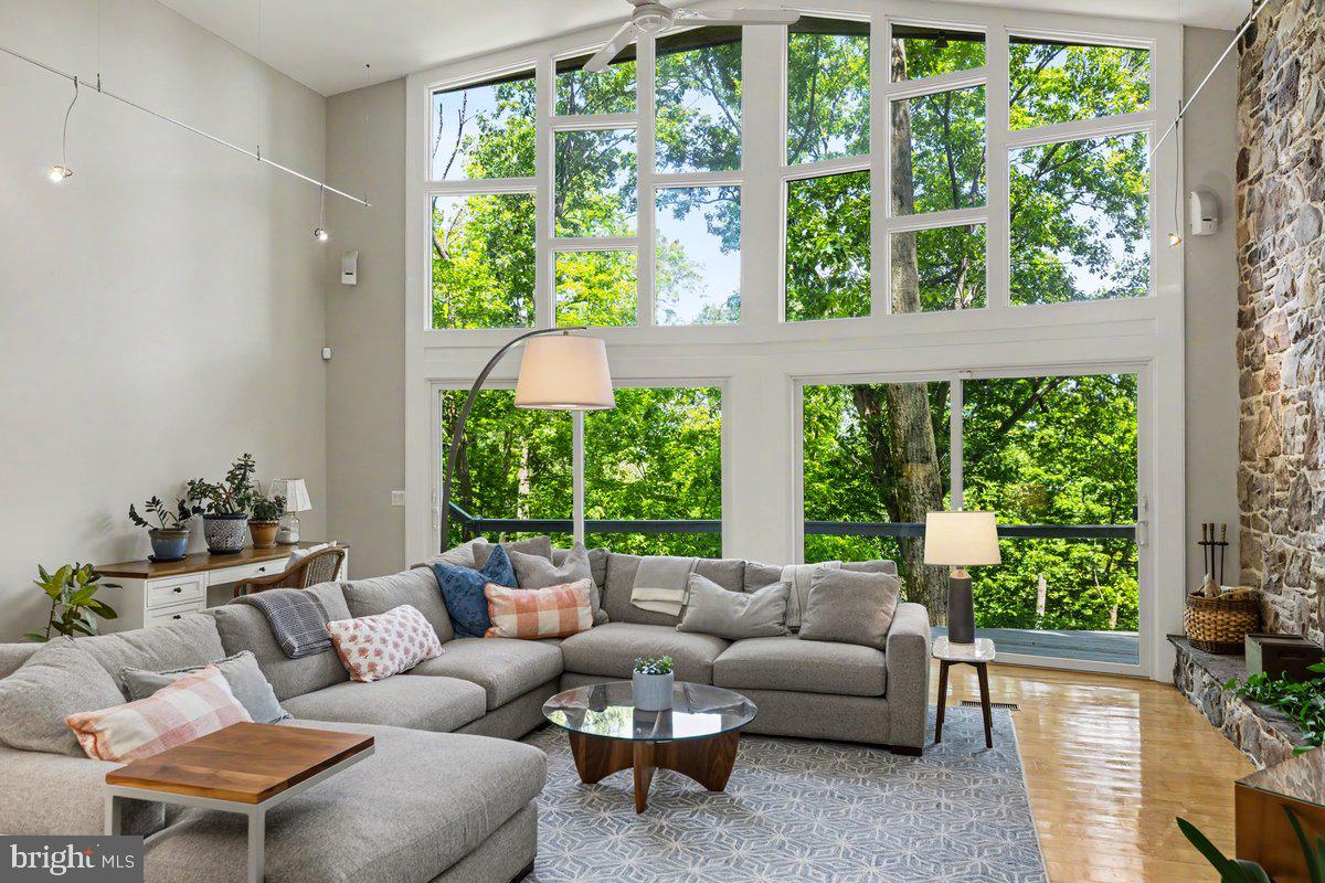 13 High Road New Hope, PA 18938 - Photo 21 of 56 a living room with furniture and a large window