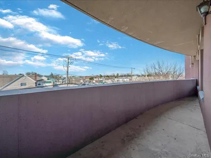 a view of terrace with city view