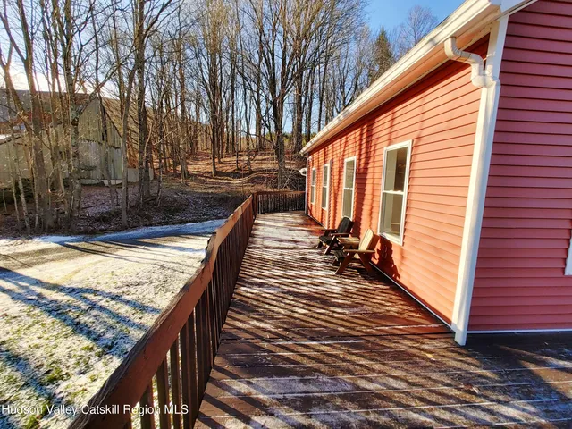 a view of outdoor space and deck