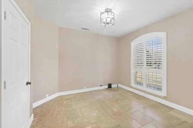 a view of a livingroom with a window