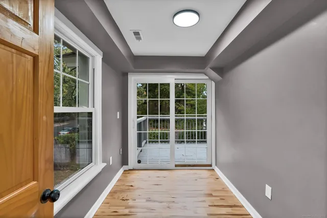 a view of front door