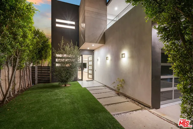 a view of a porch with a yard