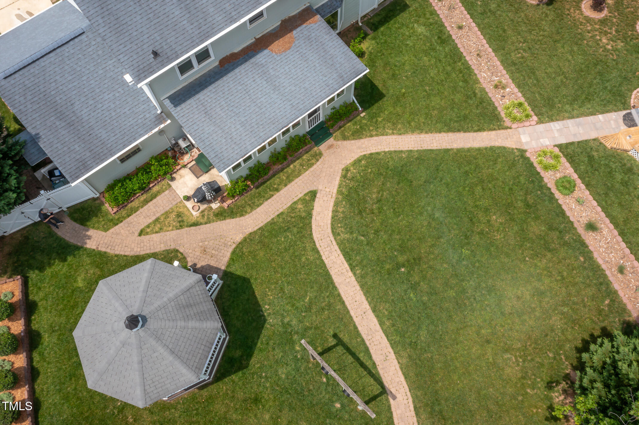 1213 Indian Trail Drive Raleigh, NC 27609 - Photo 49 of 50 an aerial view of a house having yard