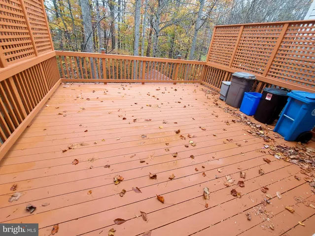 a view of wooden roof with outdoor seating
