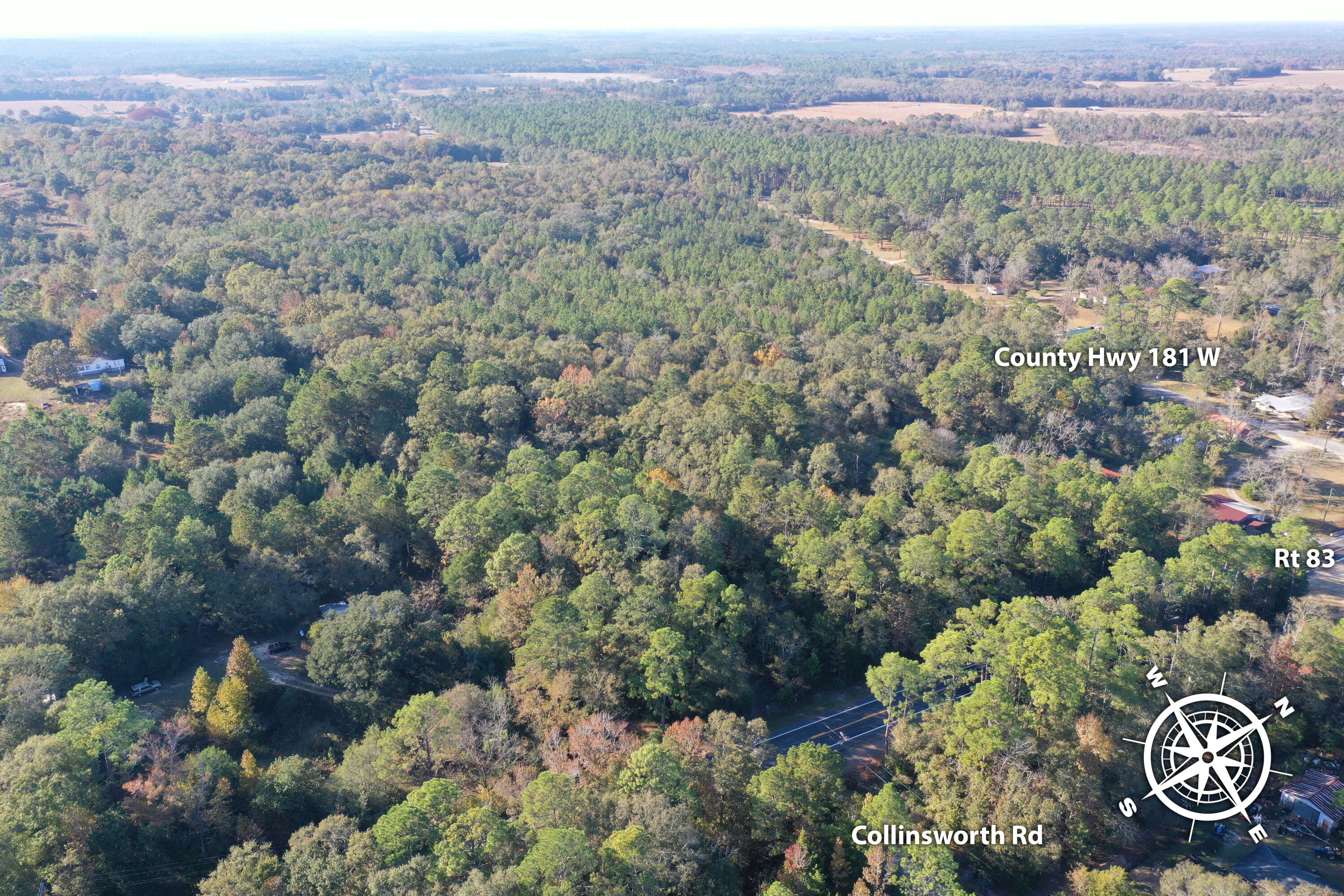 0 West Co Highway DeFuniak Springs, FL 32433 - Photo 8 of 9 an aerial view of a city and mountain view in back
