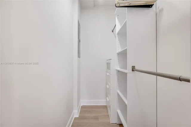 a view of walk in closet