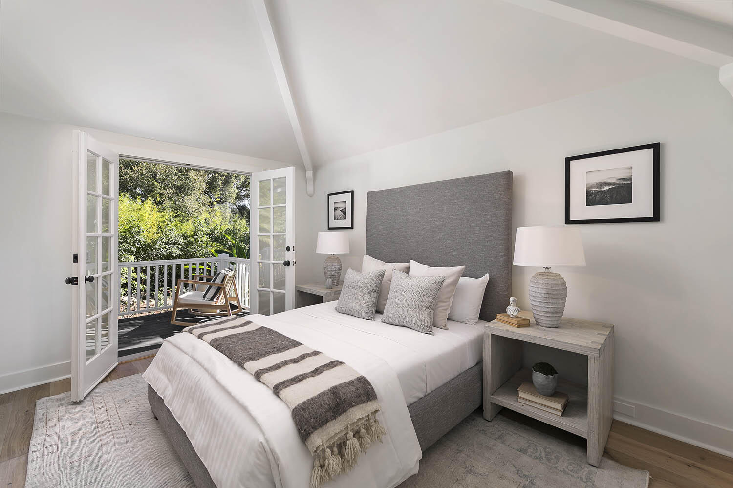 830 Riven Rock Road Montecito, CA 93108 - Photo 25 of 36 a bedroom with a bed and a window