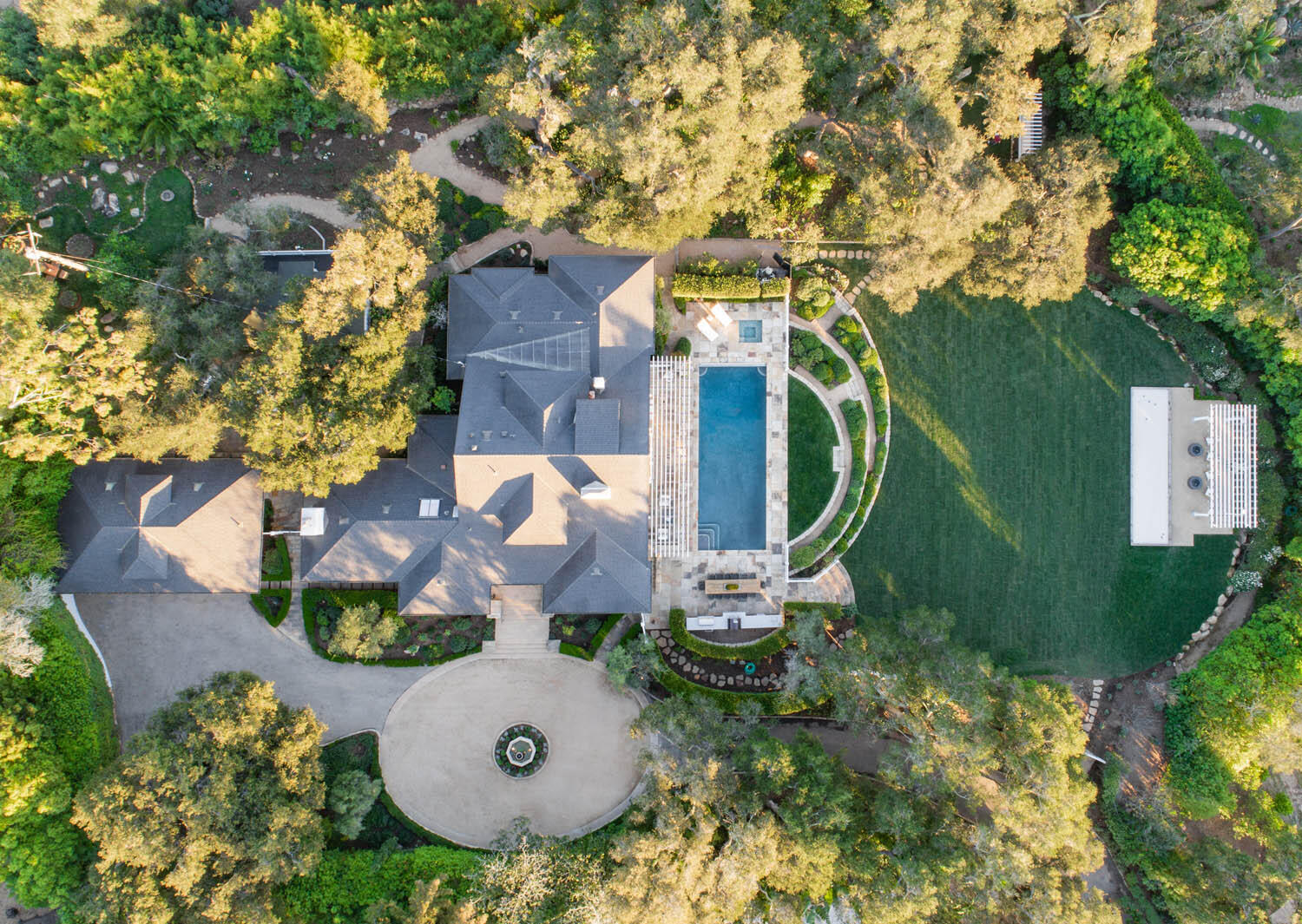 830 Riven Rock Road Montecito, CA 93108 - Photo 31 of 36 an aerial view of a house with outdoor space