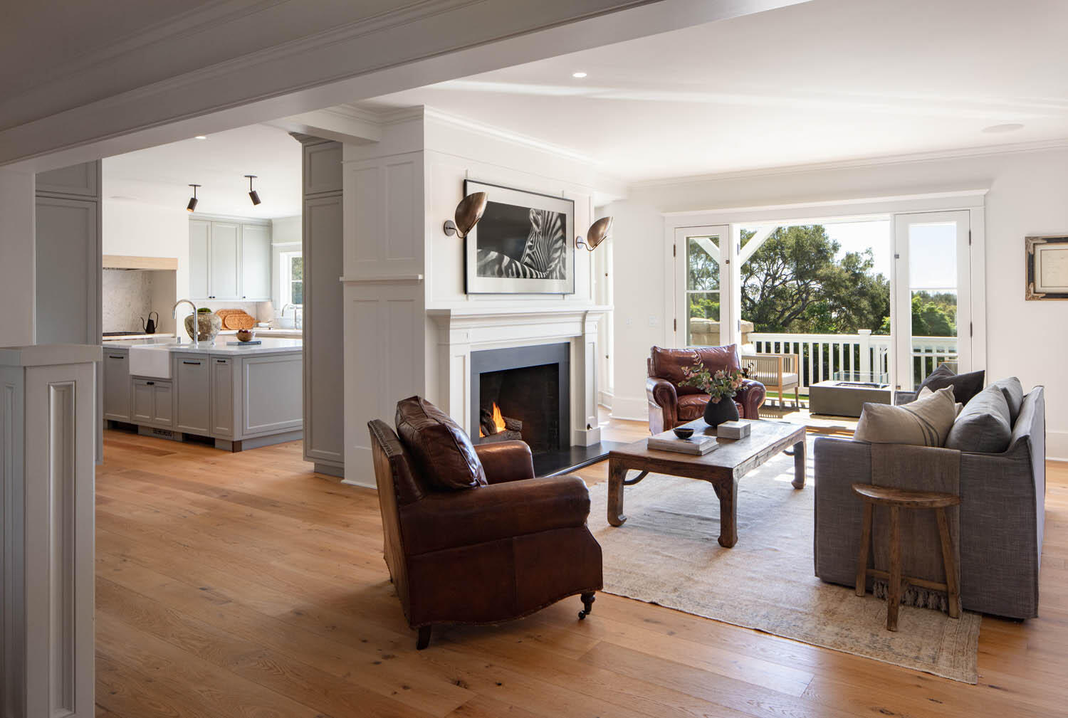 830 Riven Rock Road Montecito, CA 93108 - Photo 4 of 36 a living room with furniture and a fireplace