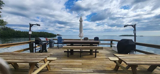 a view of a terrace with sitting area