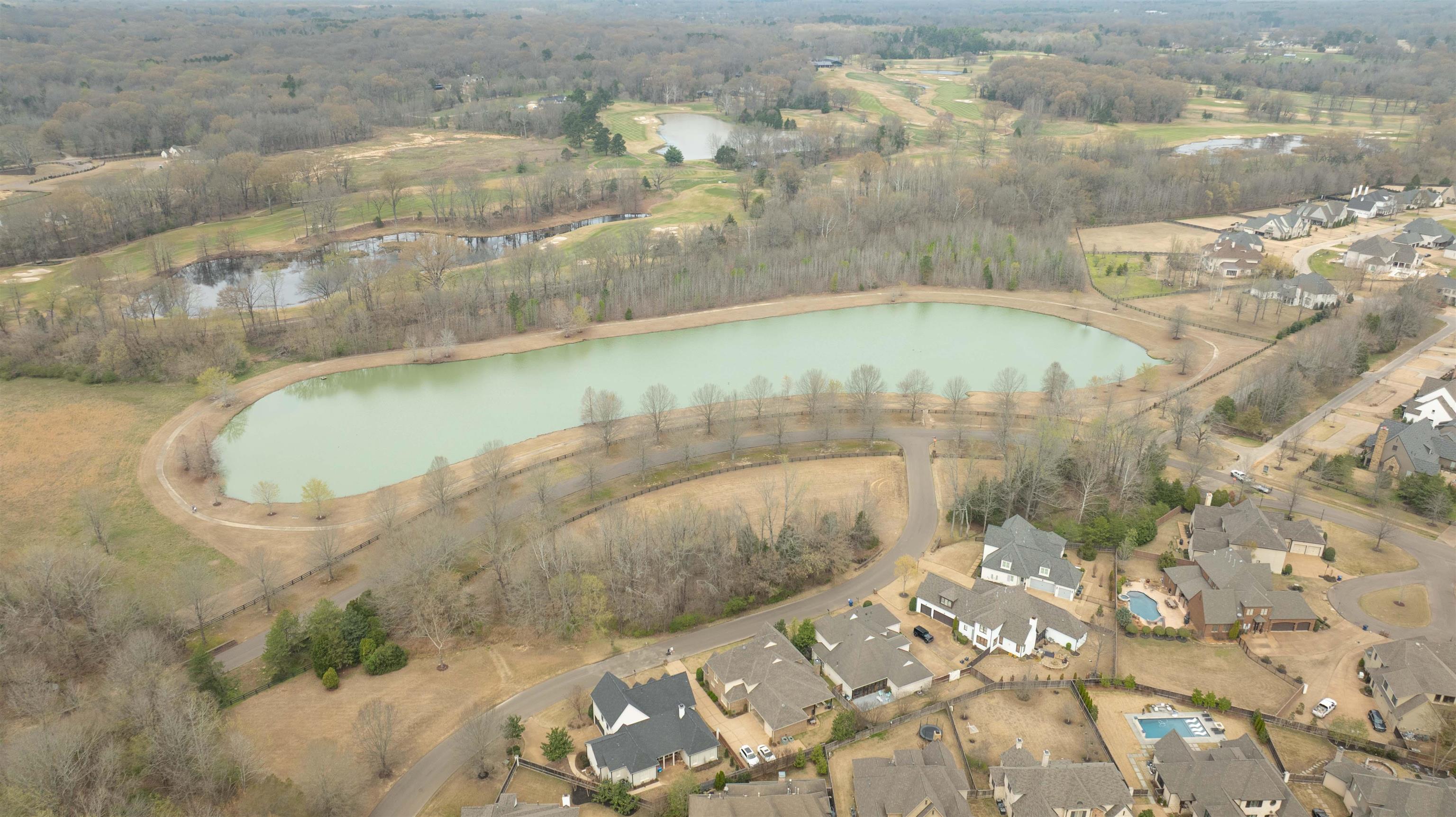 528 Althea Lane Collierville, TN 38017 - Photo 35 of 36 Aerial overview of property's location with a large body of water and nearby suburban area