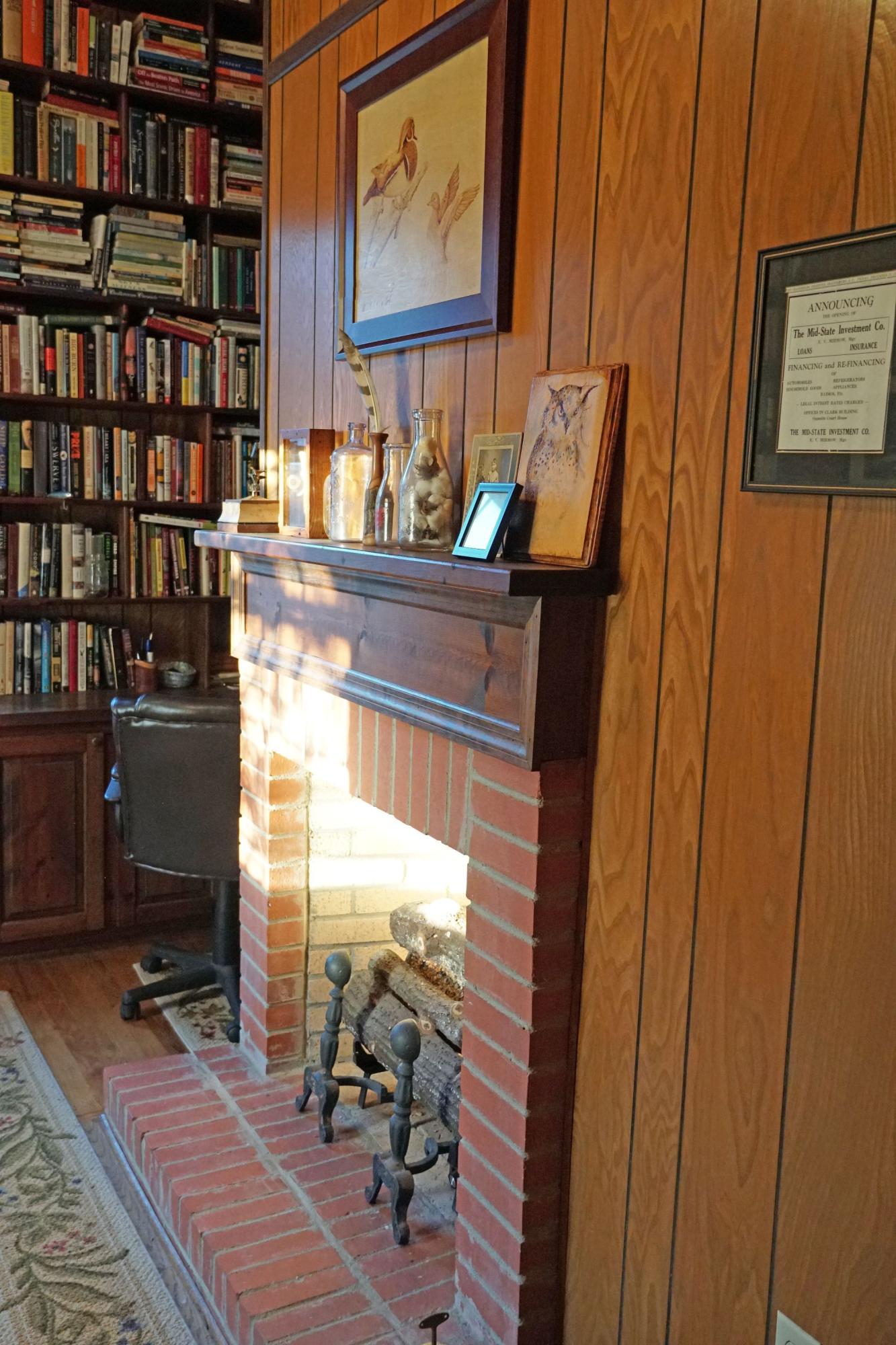 3110 Slab Landing Road Neeses, SC 29107 - Photo 21 of 47 Library w Fireplace
