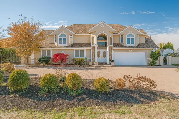a front view of a house with swimming pool