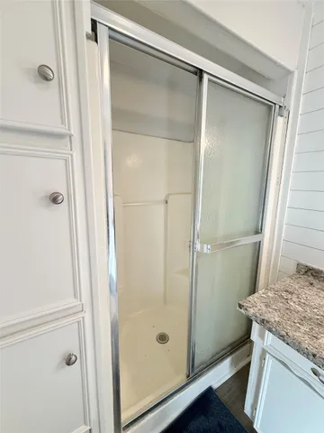 a close view of closet