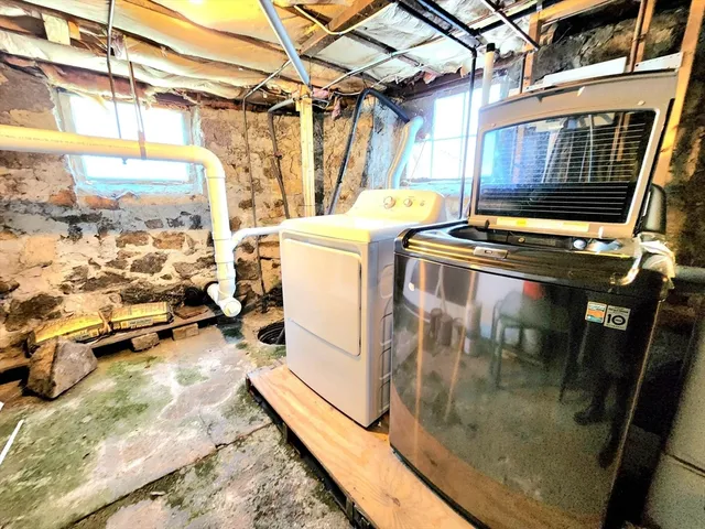 a view of storage and utility room