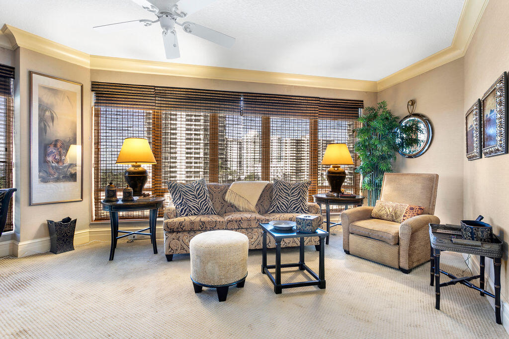 3920 North Ocean Drive, Unit 6A Singer Island, FL 33404 - Photo 28 of 71 a living room with furniture and a large window