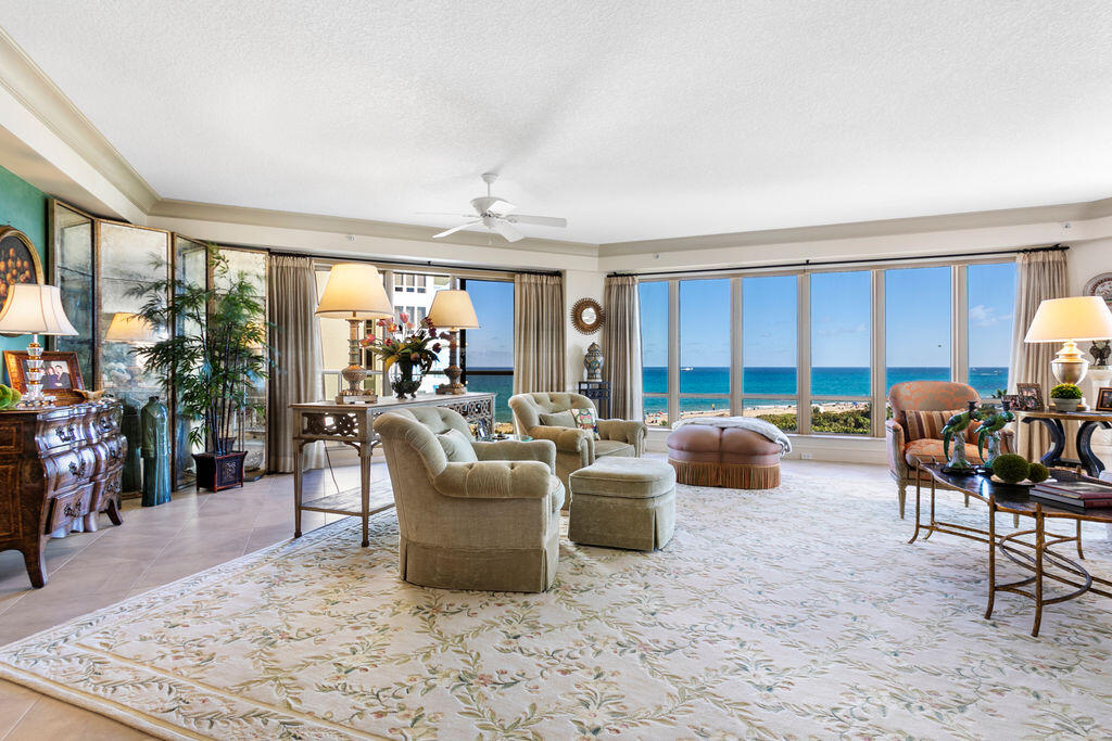 3920 North Ocean Drive, Unit 6A Singer Island, FL 33404 - Photo 4 of 71 a living room with furniture and a large window