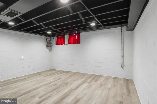 a view of storage and utility room