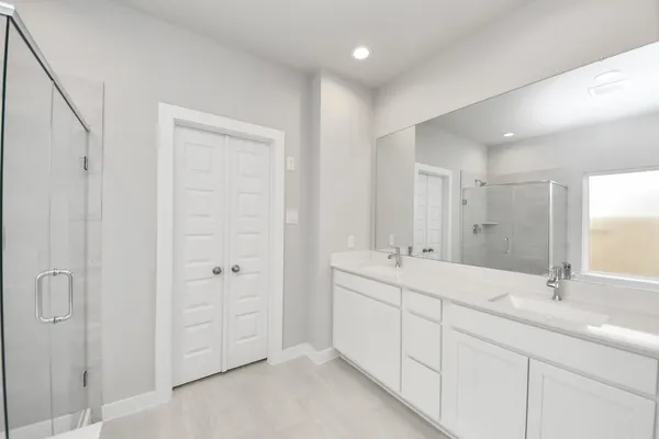 a view of a bedroom and window