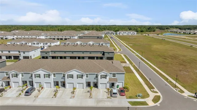 a view of a city with tall buildings
