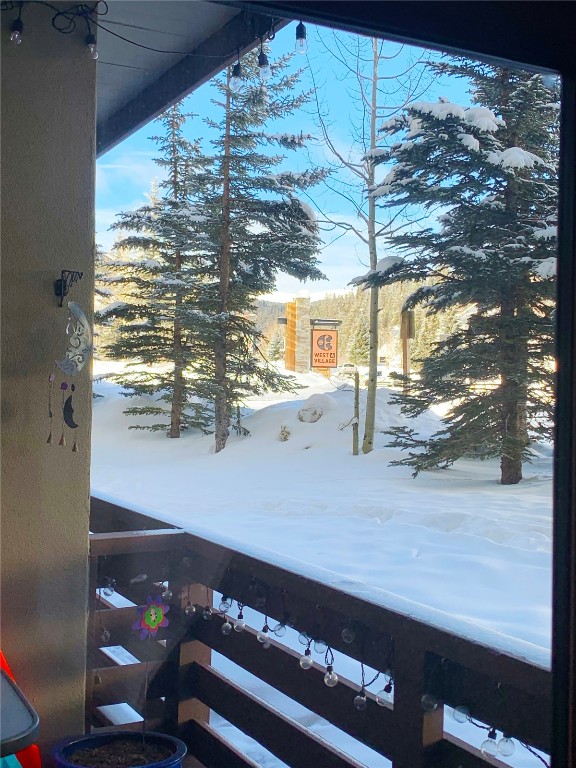 910 Copper Road, Unit 122 Copper Mountain, CO 80443 - Photo 11 of 25 a view of a room with rack on the wall and a window