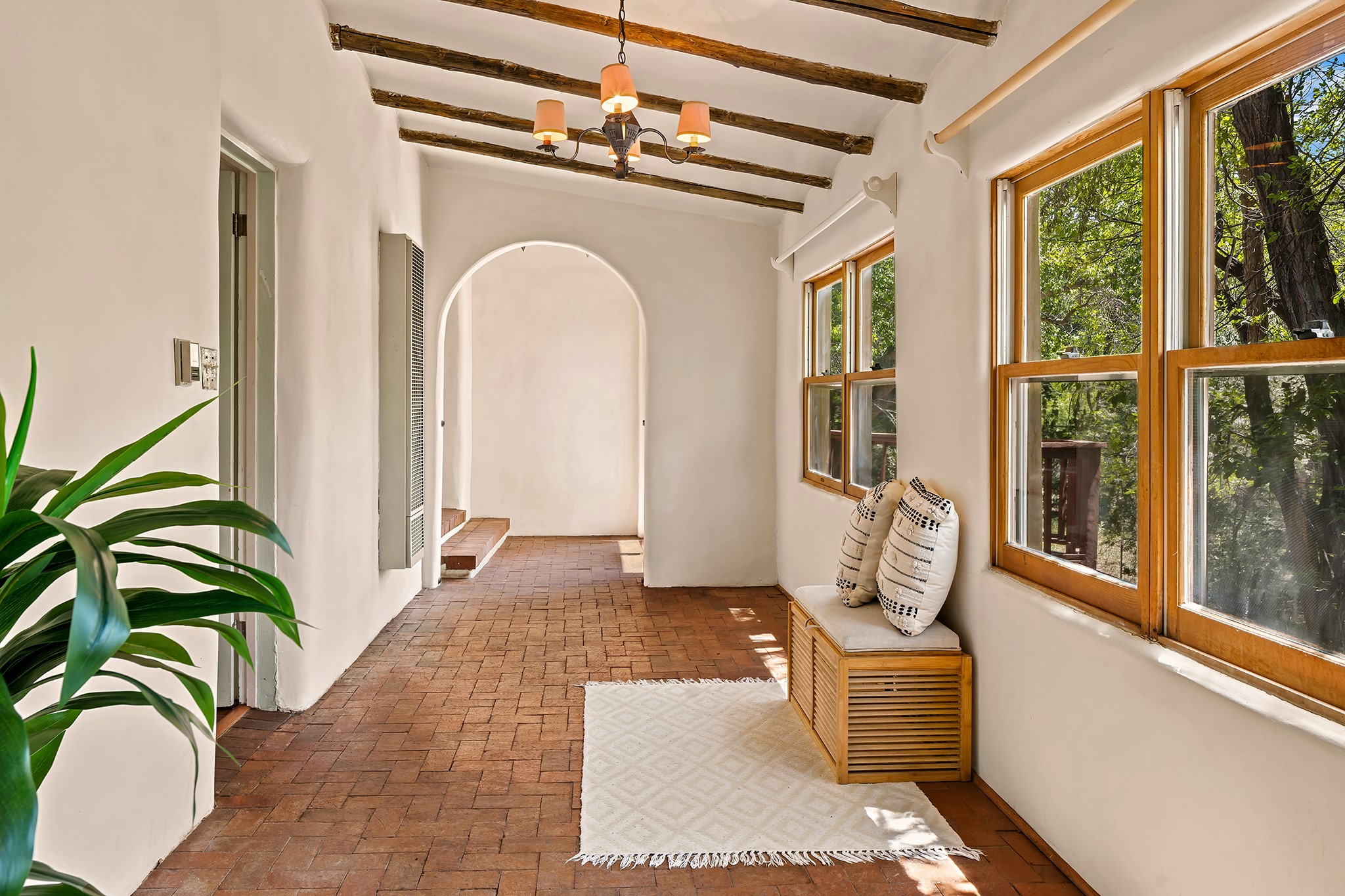 187 Tesuque Village Road Santa Fe, NM 87506 - Photo 34 of 42 Back Hallway from Study