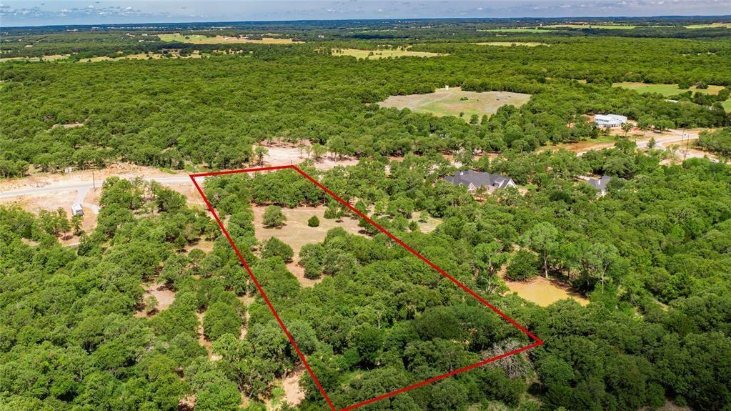 310 Rolling Bnd Road Alvord, TX 76225 - Photo 23 of 24 Aerial view of the 2-acre lot offering lots of trees and beautiful rolling terrain.
