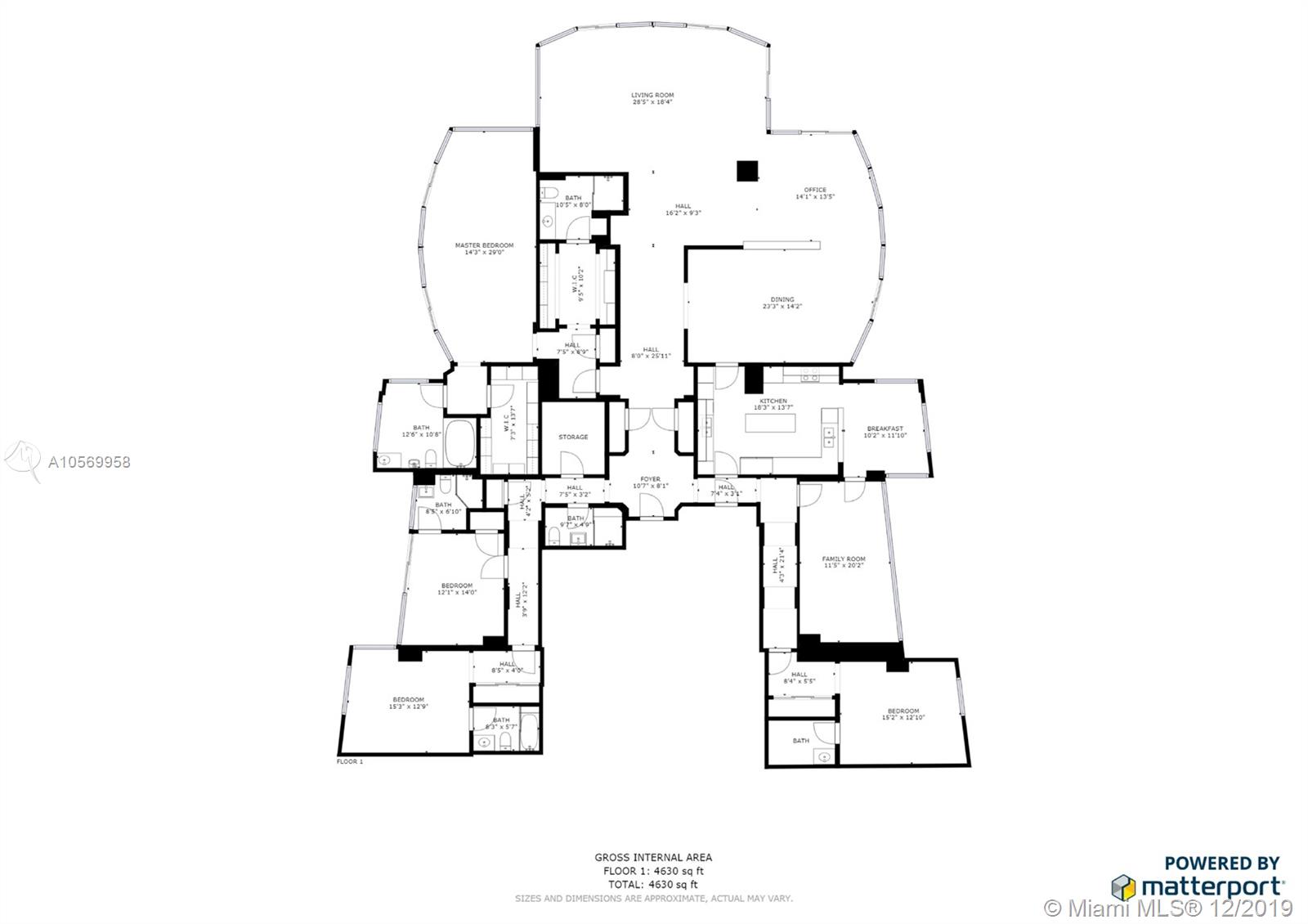 1500 Ocean Drive, Unit UPH2 Miami Beach, FL 33139 - Photo 28 of 28 Floorplan of UPH-2