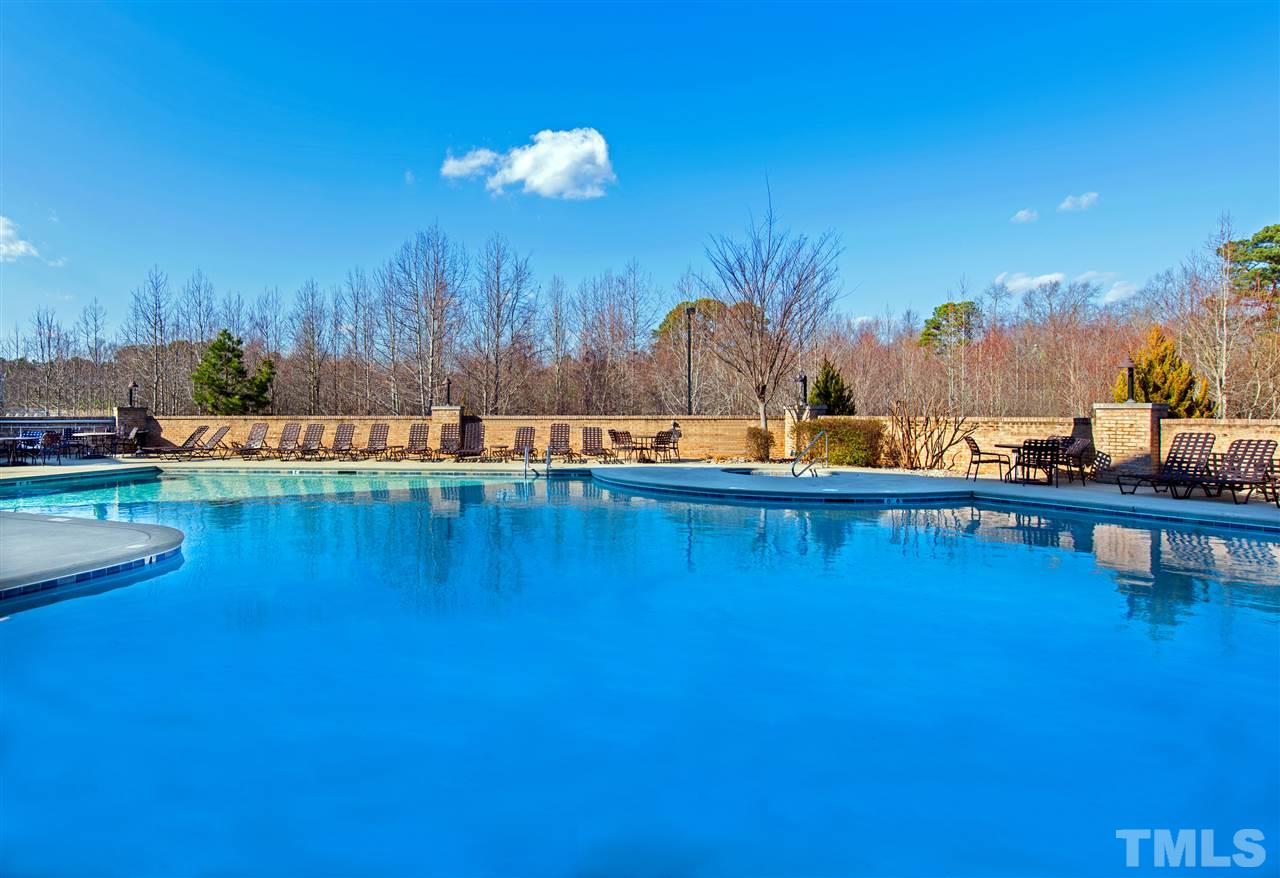 113 Spring Pine Lane Holly Springs, NC 27540 - Photo 25 of 25 a view of a lake with lawn chairs