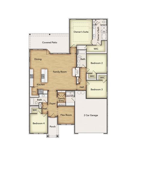 114 Brandywine Trail Rhome, TX 76078 - Photo 17 of 17 a picture of a floor plan