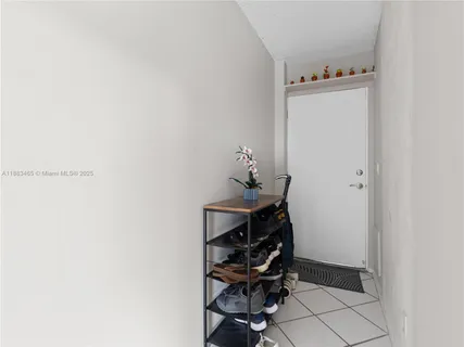 a view of room with cabinets