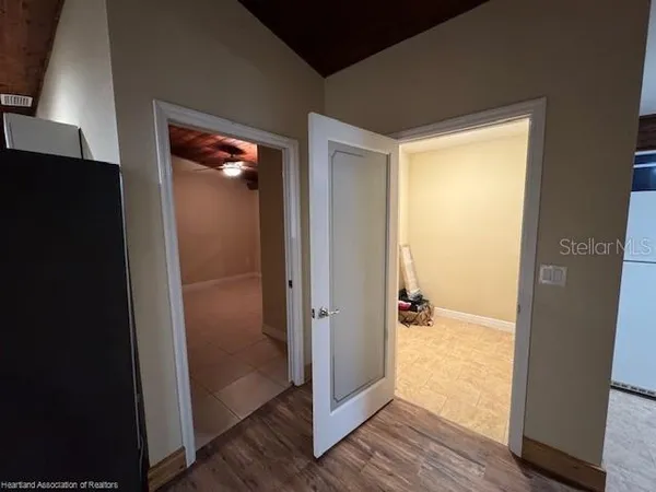 a view of an empty room