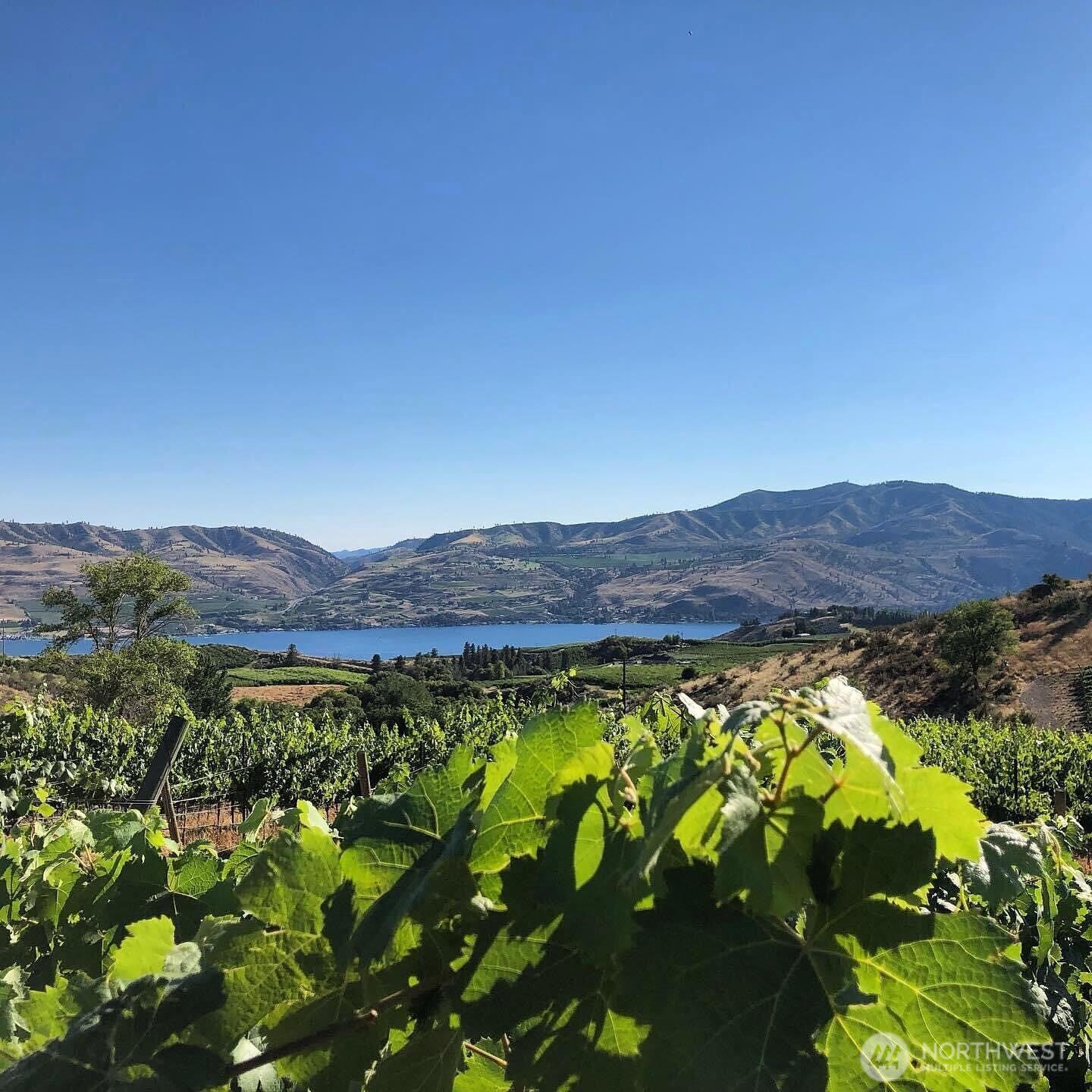 a view of mountain with an outdoor space