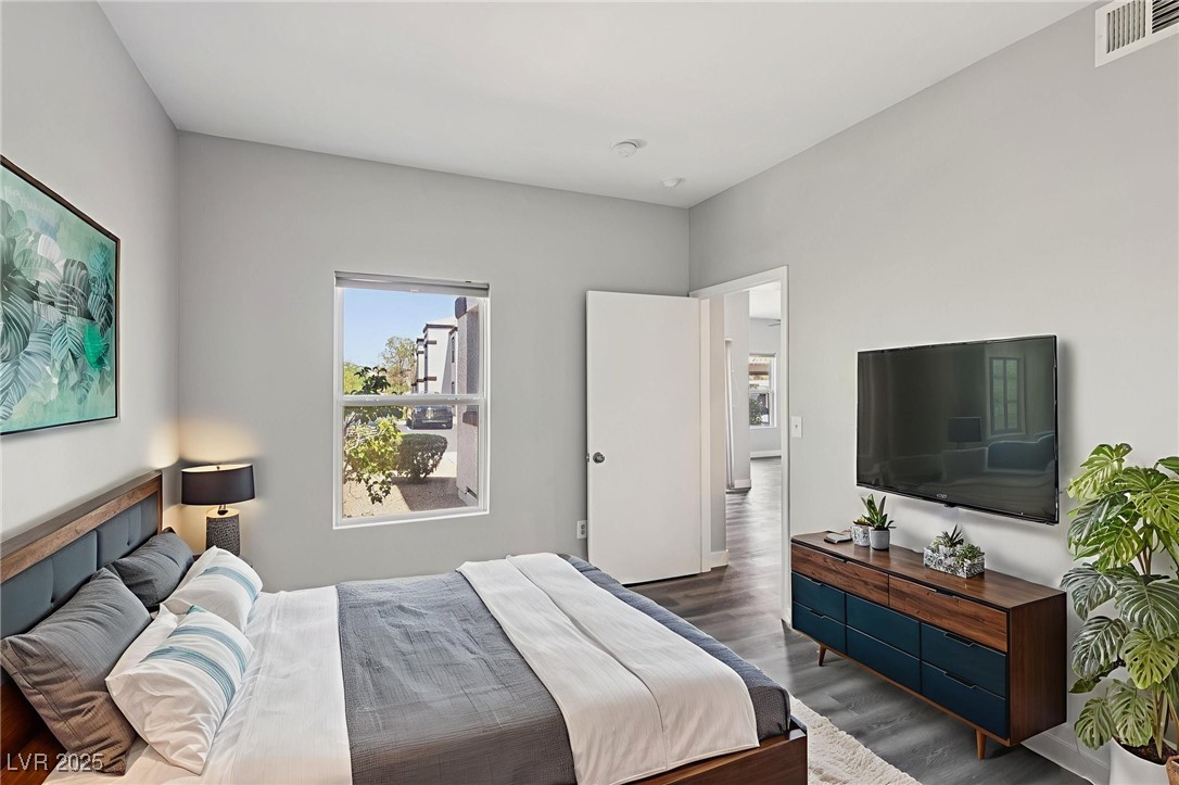 7255 West Sunset Road, Unit 1087 Las Vegas, NV 89113 - Photo 31 of 43 Bedroom with wood finished floors