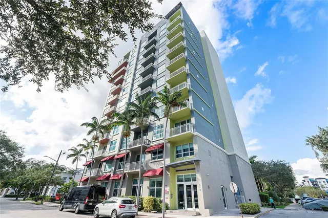 a front view of a building