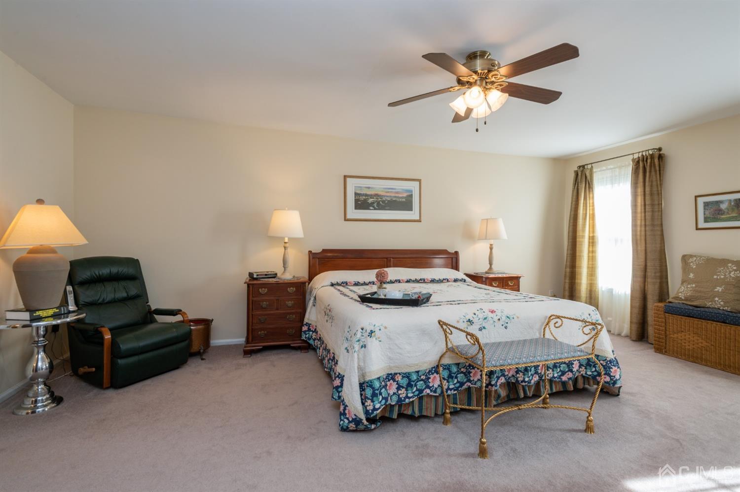 508 Grandview Street Middlesex, NJ 08846 - Photo 13 of 20 a bedroom with a bed and a chandelier