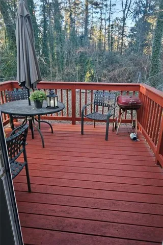 a view of outdoor seating