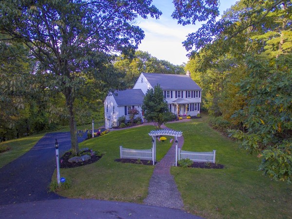 16 Tower Drive Dover, MA 02030 - Photo 35 of 42 a view of a house with a yard and tree s