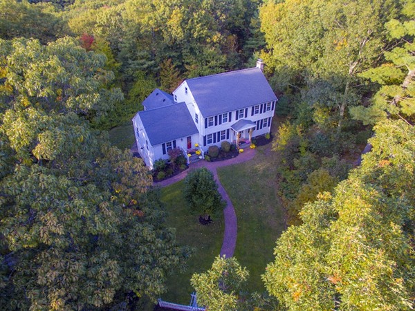 16 Tower Drive Dover, MA 02030 - Photo 36 of 42 a view of a house with a yard and garden