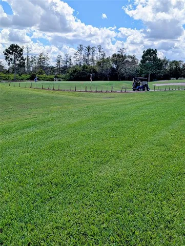 a view of a golf course