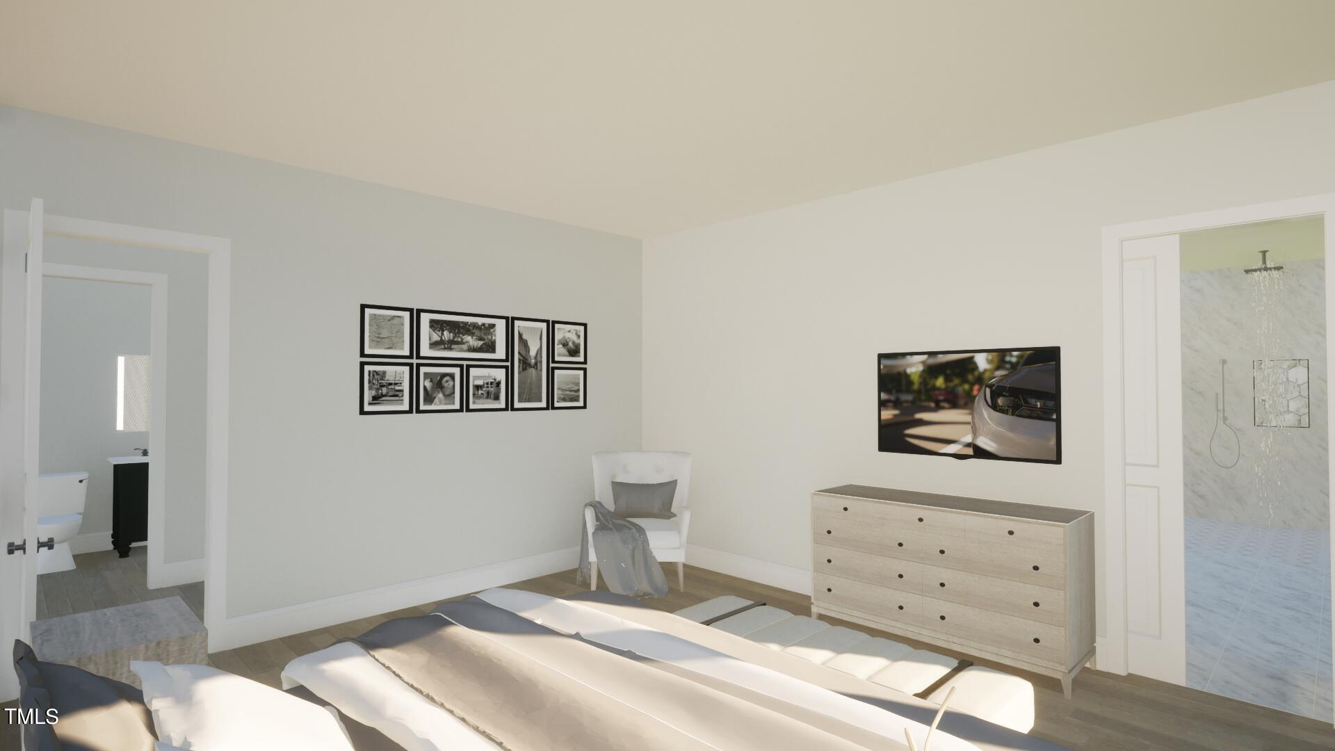 1900 Ridge Road Raleigh, NC 27607 - Photo 19 of 52 a bedroom with a bed and furniture
