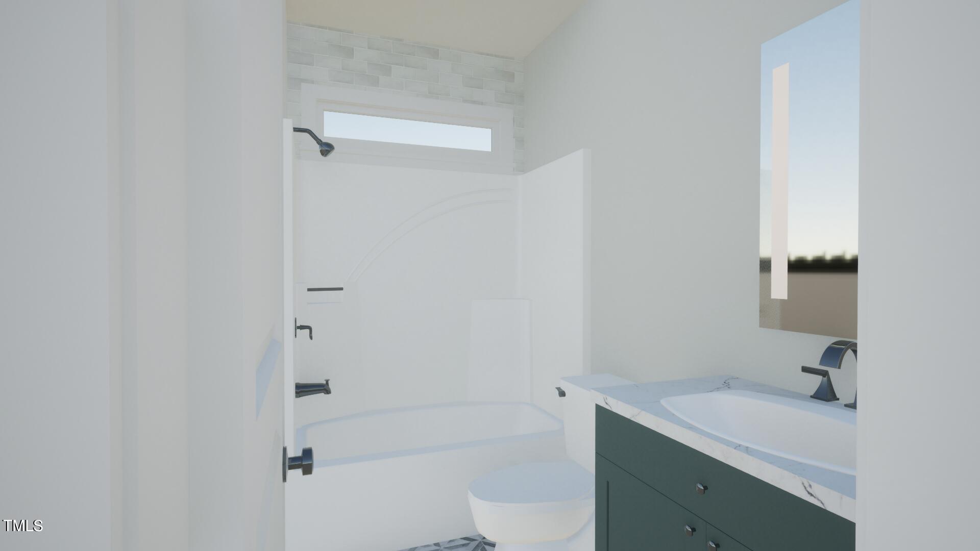 1900 Ridge Road Raleigh, NC 27607 - Photo 23 of 52 a bathroom with a sink a toilet and shower