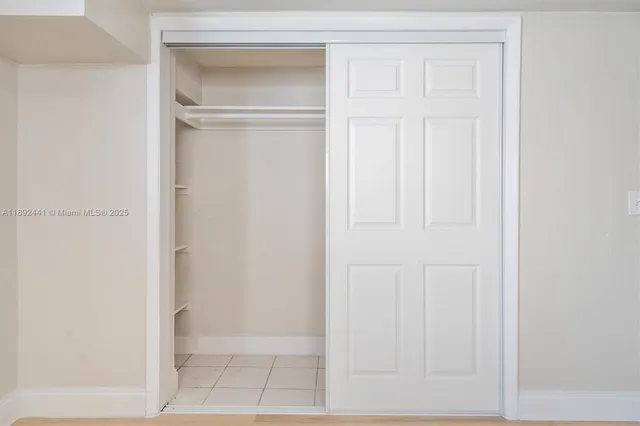 a view of an empty room