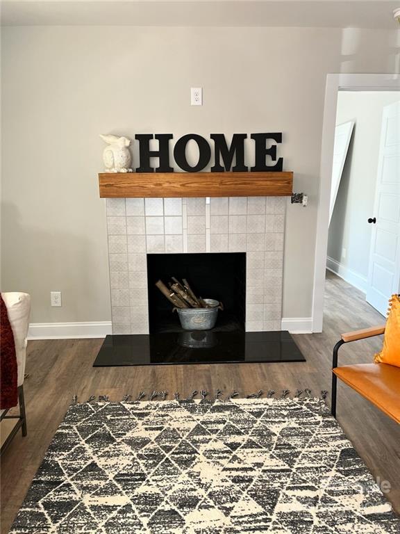 1415 Miles Road Dallas, NC 28034 - Photo 13 of 23 a living room with a fireplace