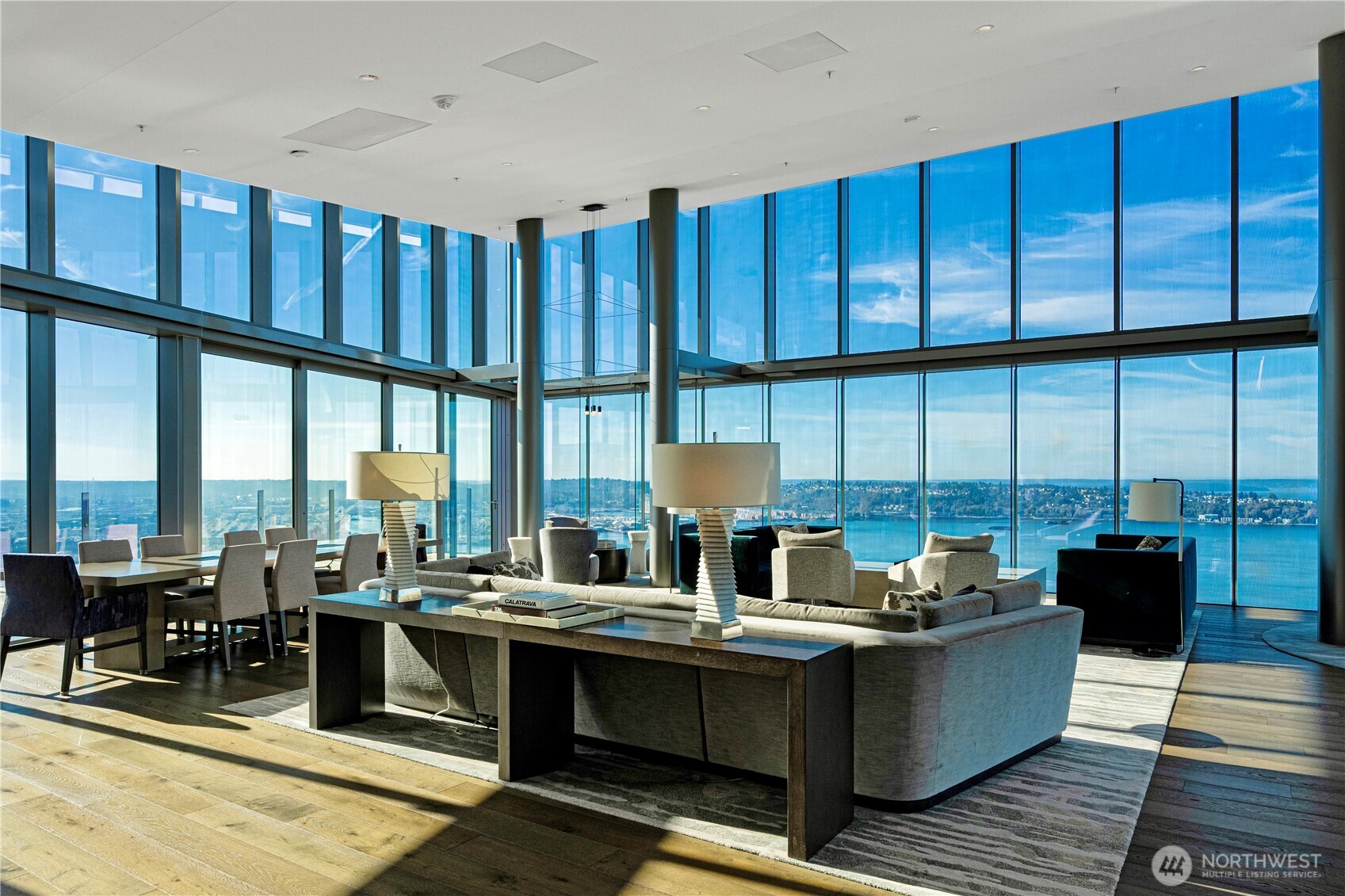 121 Stewart Street, Unit 1605 Seattle, WA 98101 - Photo 18 of 38 a living room with a large window and furniture